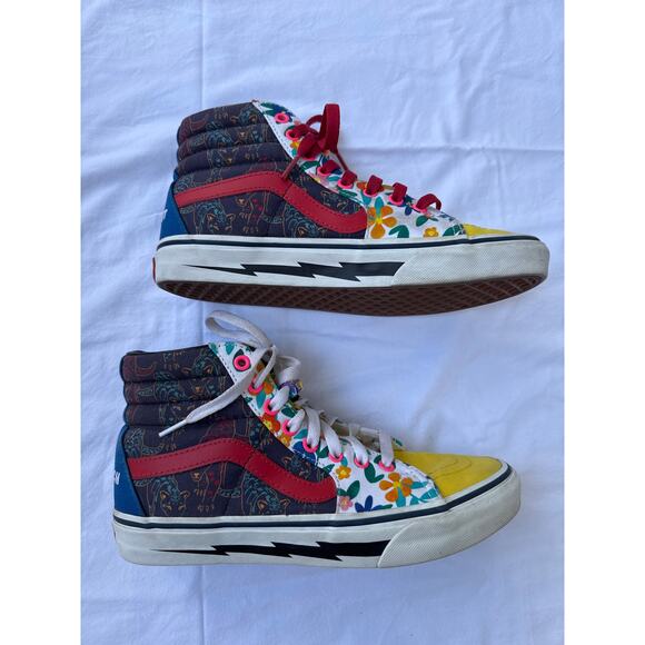 Vans Off The Wall Custom Made JellyNut Sandwich High Tops Women's 8 Men's 6/5 - Picture 2 of 13